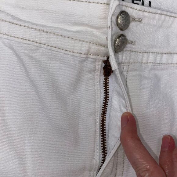 Code Bleu Annette women 16 white Capri jeans - Picture 4 of 11